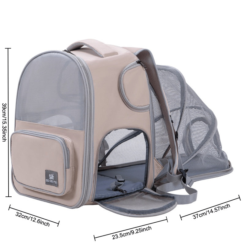 Adventure-Ready Expandable Pet Carrier Backpack