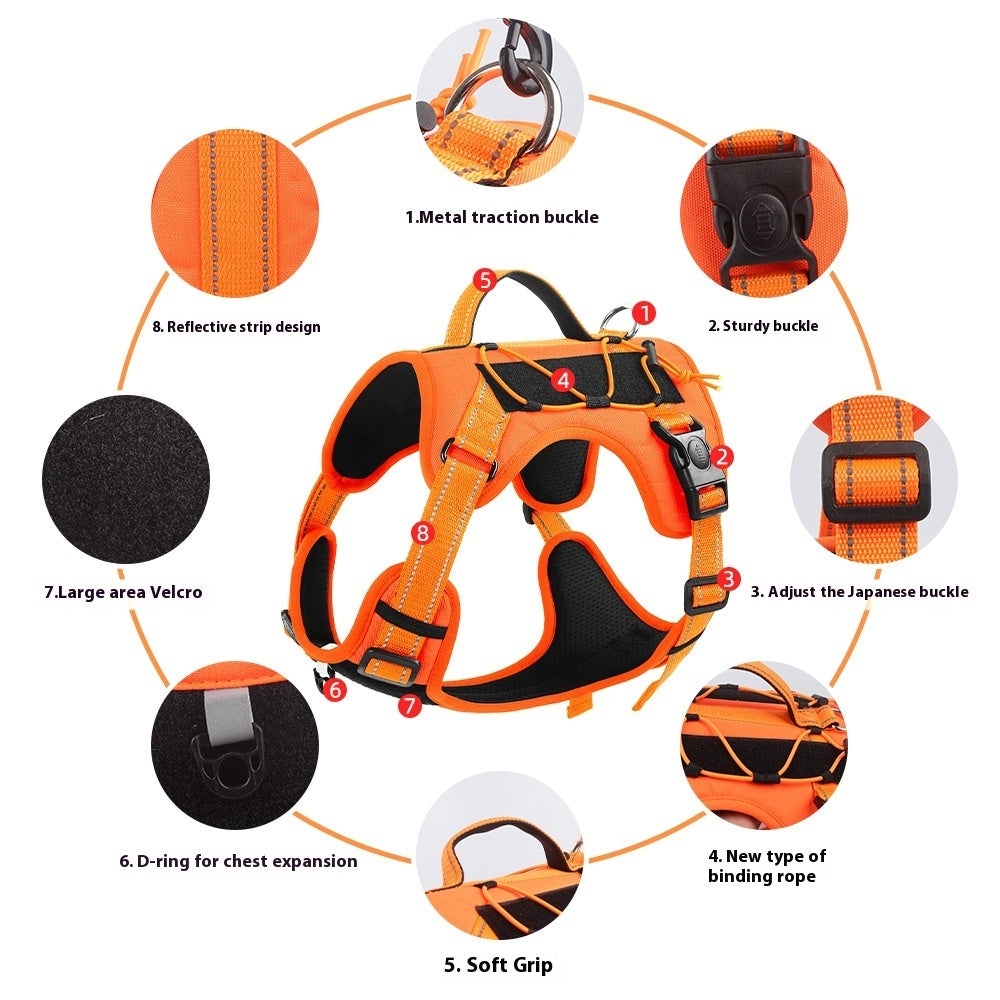 Durable Hand-Holding Rope Dog Harness - Pawsitive Cuddles