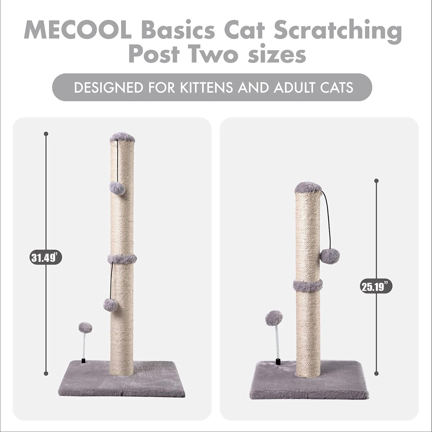 Premium Sisal Cat Scratching Post - Pawsitive Cuddles